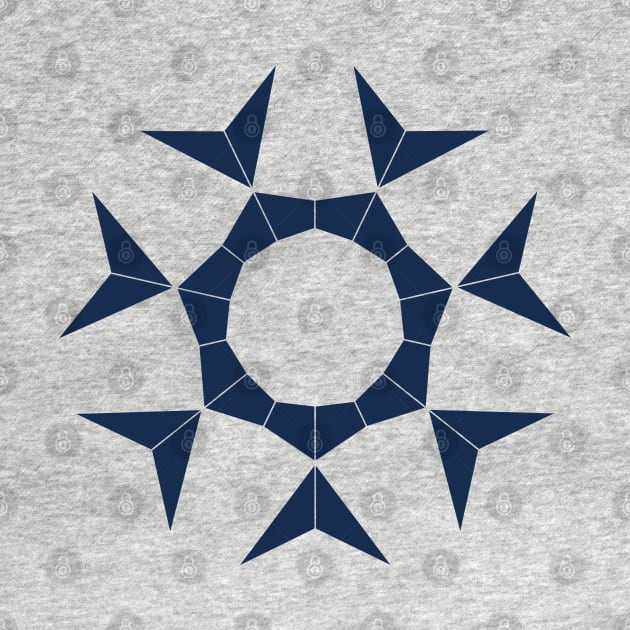 7 point dark blue star by Spazashop Designs